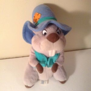 Star Bean Mattel Arco Toys Bean Bag Plush Beaver Vest Stuffed Animal Toy